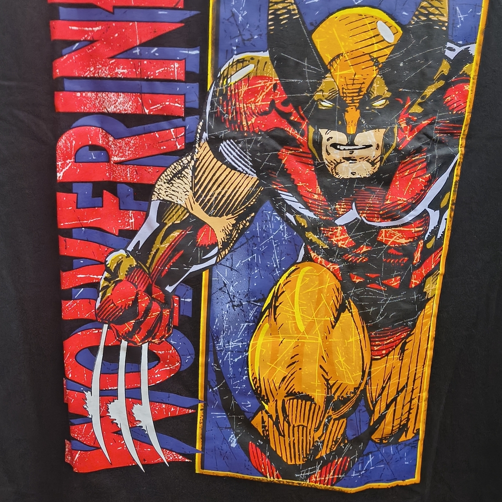 NWT Marvel Black Medium Unisex Wolverine Short Sleeve T-shirt - Picture 3 of 5